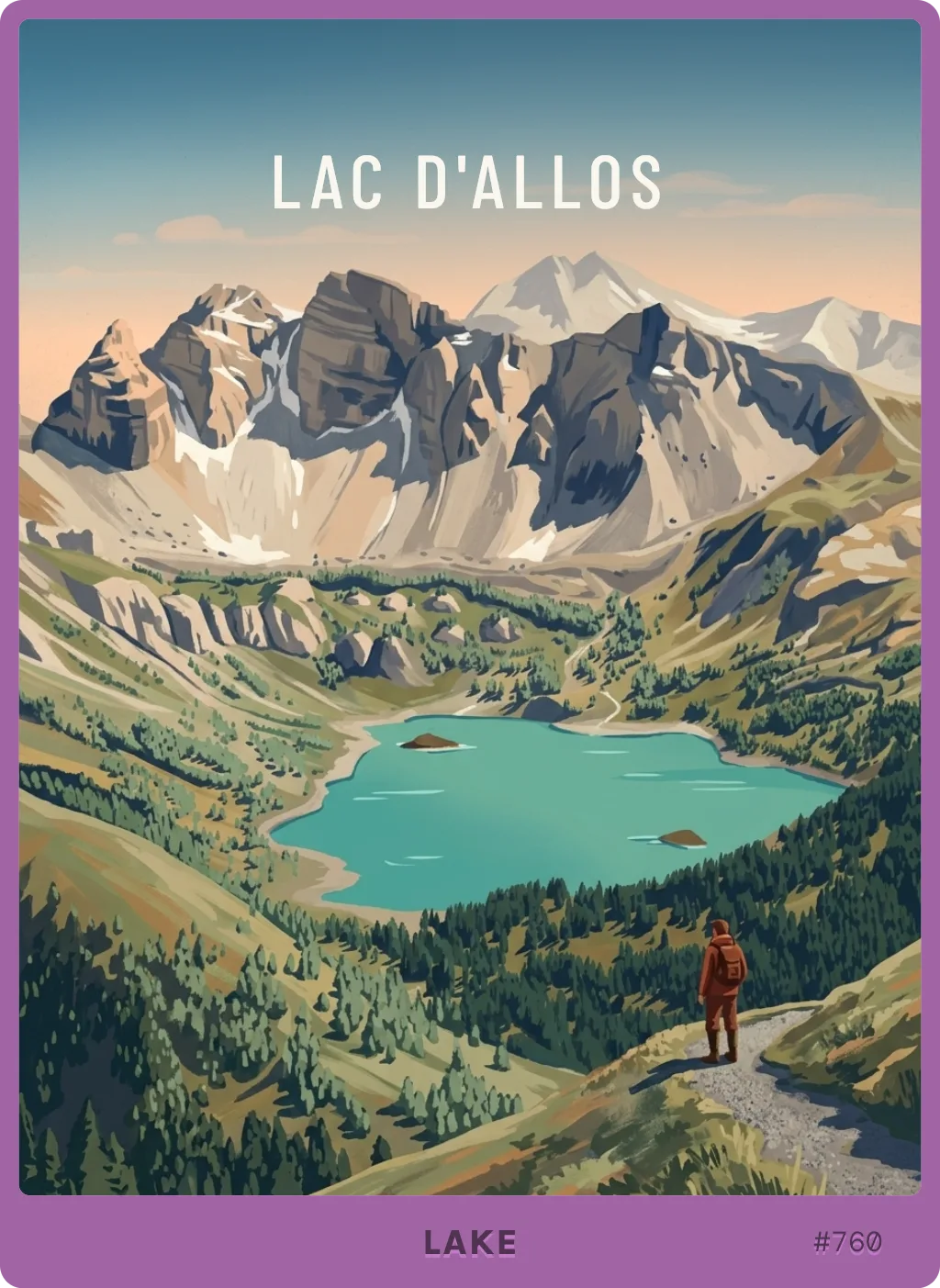 Lac d'Allos card