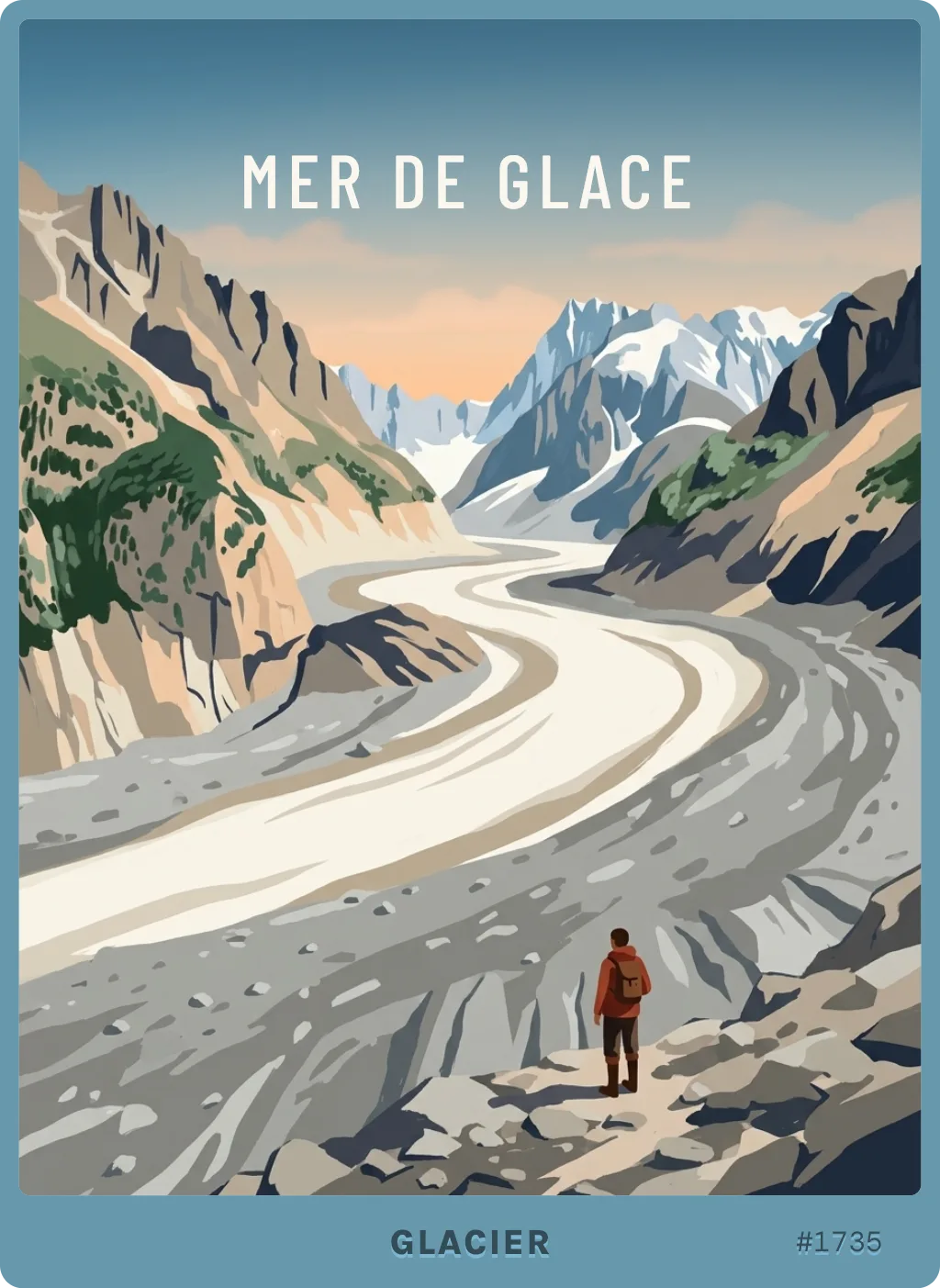 Mer de Glace card